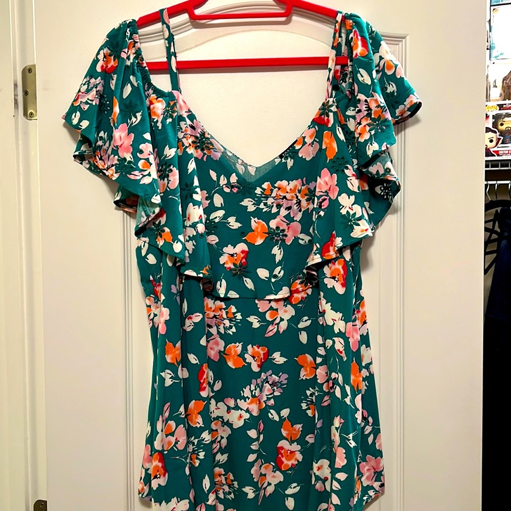 Torrid floral off shoulder top